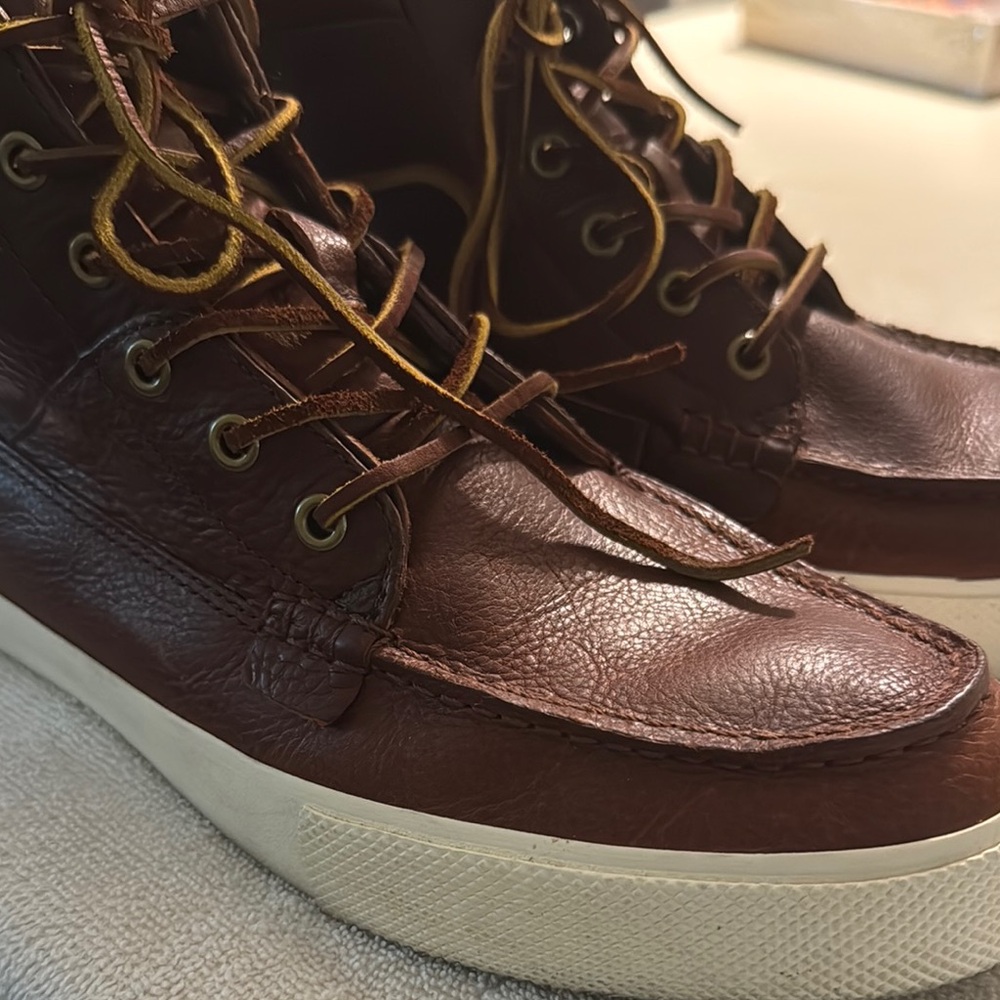 Men leather Polo boots